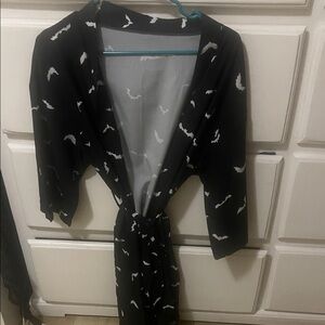 Black and White Women's Robe